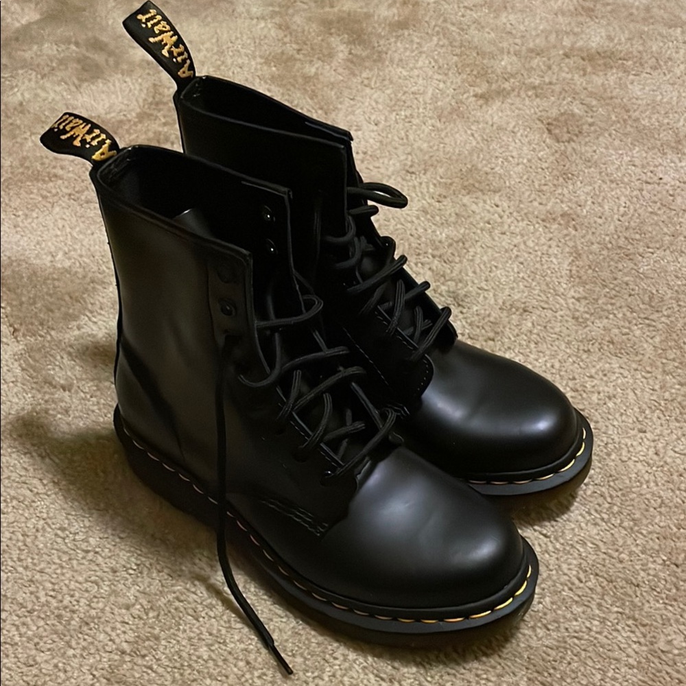 Dr. Martens Black Leather Boots
